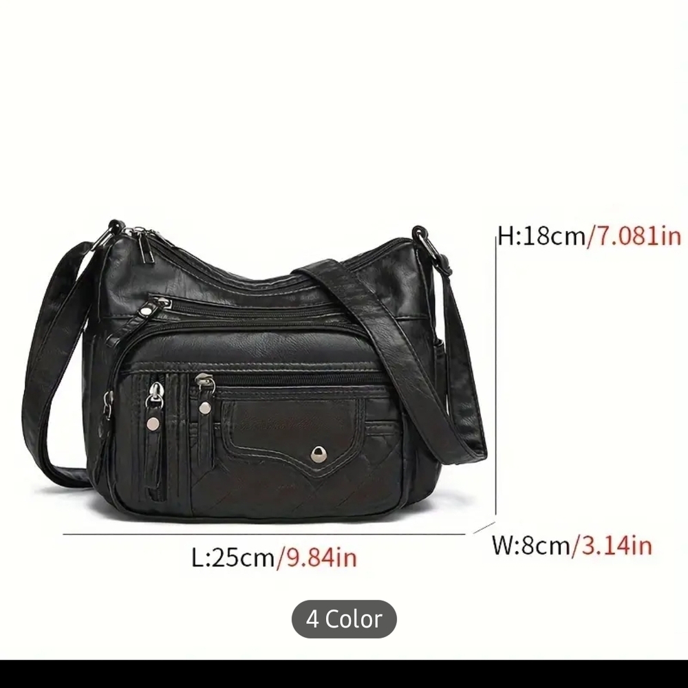 Elegant Black Crossbody Women's Bag